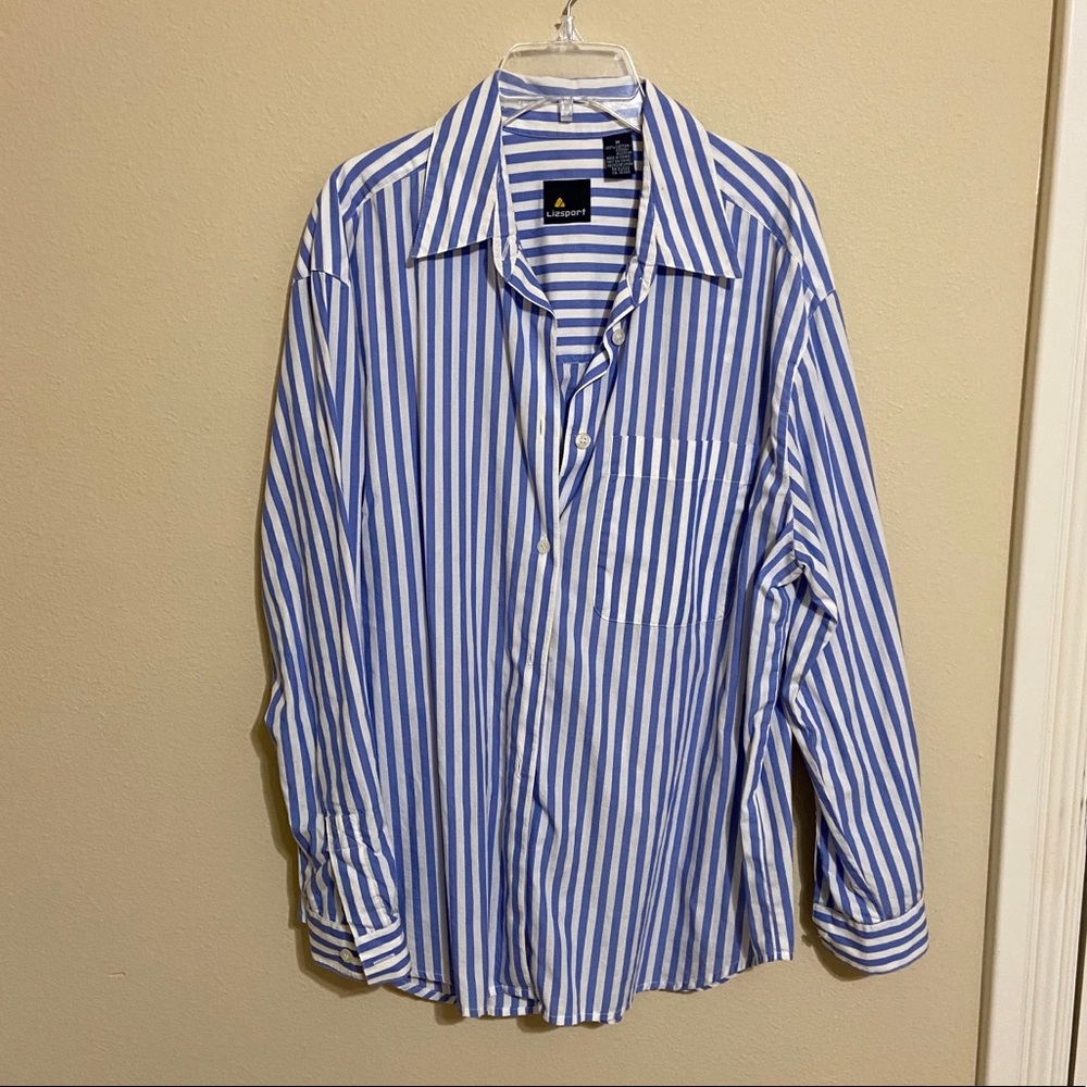 Vintage Liz Sports Stripe Shirts/ Size M - Picture 2 of 7